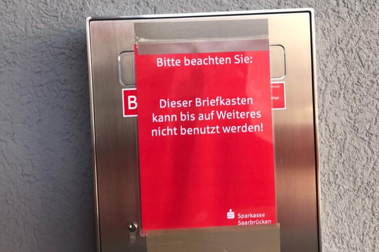 Briefkasten Sparkasse